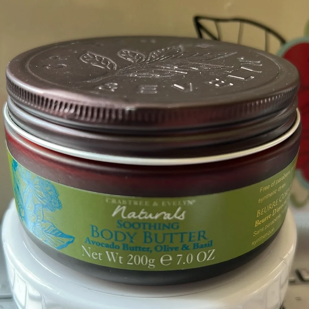 Crabtree Naturals Botanical Body Butter in Avocado Butter, Olive & Basil 7 oz